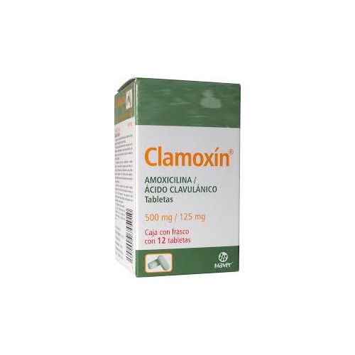 [7502009745010] AMOXICILINA /ACIDO CLAVULANICO 500/125 mg, 12 tab, CLAMOXIN