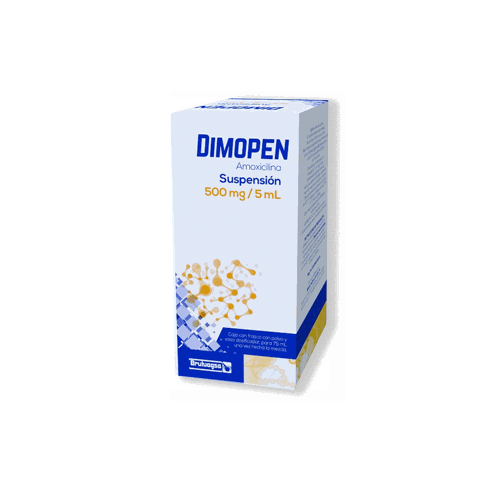 AMOXICILINA TRIHIDARATADA 500 mg, 75 ml, DIMOPEN