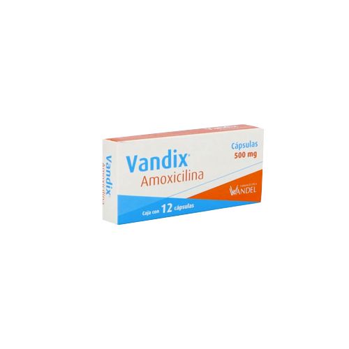 AMOXICILINA TRIHIDRATADA 500 mg, 12 cap, VANDIX