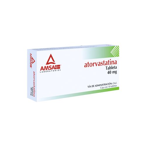 ATORVASTATINA 40 mg, 10 tab, G.I. AMSA