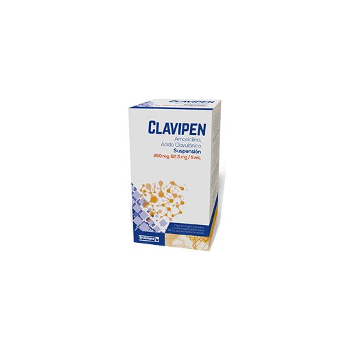AMOXICILINA TRIHIDRATADA/ACIDO CLAVULANICO 250/62.5 mg, 60 ml, CLAVIPEN 250