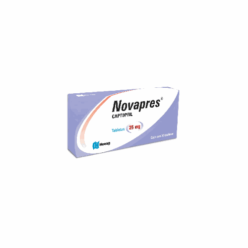 CAPTOPRIL 25 mg, 30 tab, NOVAPRES