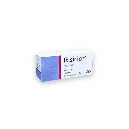CEFACLOR MONOHIDRATADO 250 mg, 15 cap, FASICLOR