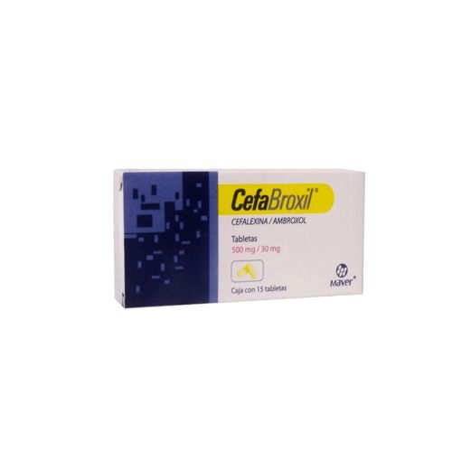 CEFALEXINA/AMBROXOL 500 mg, 15 tab, CEFABROXIL
