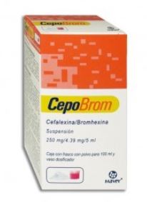 [7502009740978] CEFALEXINA BROMHEXINA  250MG/5ML  , CEPOBROM SUSP 100 ml susp