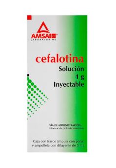 [7501349022768] CEFALOTINA SODICA 1 G  C/DILUYENTE 5 ML , G.I. AMSA 1  amp