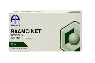 [7502227872123] CETIRIZINA DICLORHIDRATO DE  10 MG, RAAMCINET 10  tab