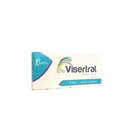 CETIRIZINA 10 mg, 10 tab, VISERTRAL