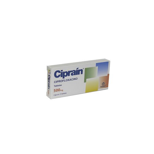CIPROFLOXACINO  500 MG , CIPRAIN 10  tab