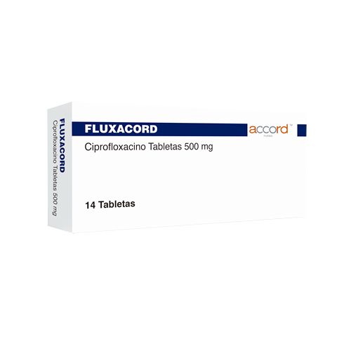 CIPROFLOXACINO 500 mg, 14 tab, FLUXACORD