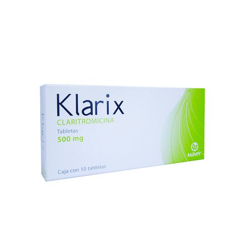 CLARITROMICINA 500 mg, 10 tab, KLARIX 500