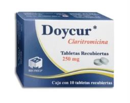 [7501573900573] CLARITROMICINA 250 MG, DOYCUR, 10 tab