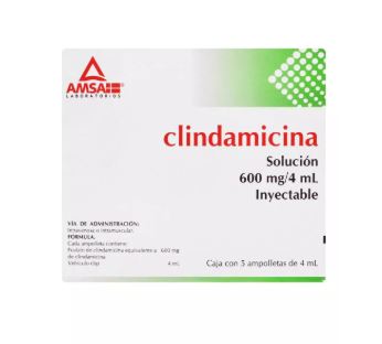 [7501349021044] CLINDAMICINA 600 mg, 5 amp, AMSA