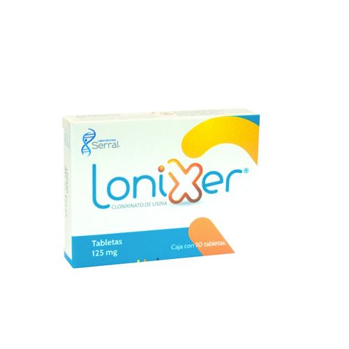 CLONIXINATO DE LISINA 125 mg, 10 tab, LONIXER 125