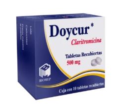 [7501573900580] CLARITROMICINA 500mg DOYCUR 10 tab