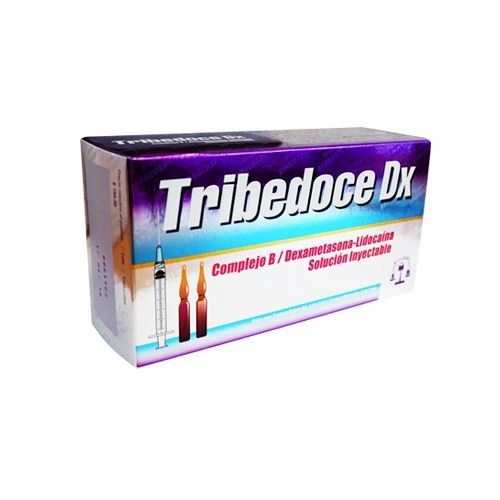 [7501537103422] COMPLEJO B (B1/B6/B12 100/100/5 mg) 1 ml/DEXAMETASONA, 3 amp, TRIBEDOCE DX