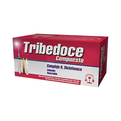 [7501537163266] COMPLEJO B DICLOFENACO SODICO, TRIBEDOCE COMP INY 3  amp