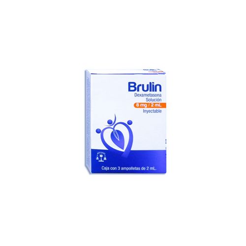 DEXAMETASONA 8 mg/2 ml, 3 amp, BRULIN