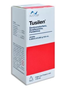 [7502209810365] DEXTROMETORFANO/GUAIFENESINA/FENILEFRINA 0.300 g/2.400 g/3.050 g/100 ml, 118 ml, TUSILEN AD