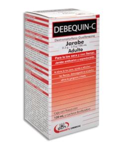 [7501825300274] DEXTROMETORFANO/GUAIFENESINA 0.300/2.000 g, 120 ml, DEBEQUIN-C AD