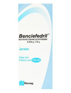 [7501075710465] DEXTROMETORFANO/GUAIFENESINA, 120 ml, BENCIEFEDRIL