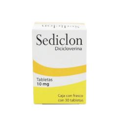 [7501825300786] DICICLOVERINA CLORHIDRATO DE 10 MG , SEDICLON  30  tab