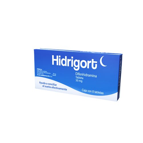 DIFENHIDRAMINA 50 mg, 8 tab, HIDRIGORT