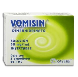 [7502003388084] DIMENHIDRINATO 50 MG / 1 ML , VOMISIN 3  amp