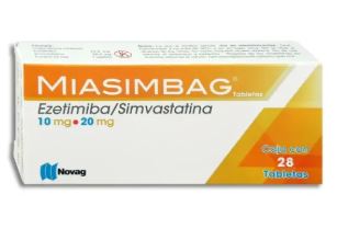 [7501075723199] EZETIMIBA/SIMVASTATINA 10/20 mg, 28 tab, MIASIMBAG