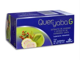 [7502259890126] HOJAS DE GUAYABA/HOJAS DE ESPINHEIRA SANTA, 60 tab, QUERYABA G