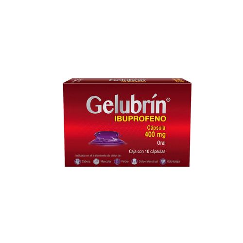 IBUPROFENO 400 mg, 10 cap, GELUBRIN