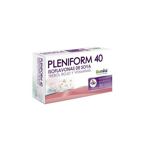 ISOFLAVONAS DE SOYA TREBOL Y VITS 500 mg, 30 tab, PLENIFORM 40
