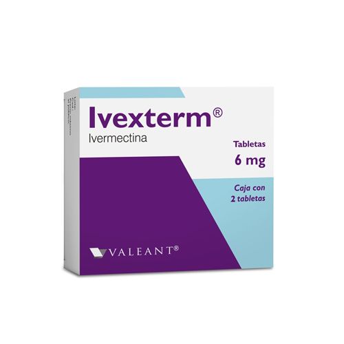 IVERMECTINA 6mg, 2 tab, IVEXTERM
