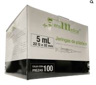 [7506022301840] JERINGA 5ml, NEGRA, SENSI MEDICAL