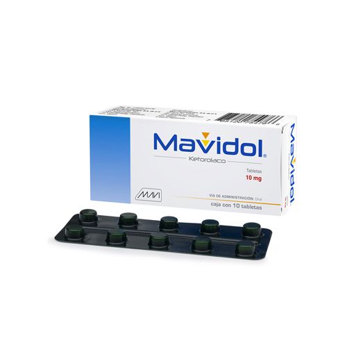 KETOROLACO 10 mg, 10 tab, MAVIDOL