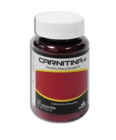 [7502009743993] CARNITINA/FIBRA/COMPLEJO B 560 mg, 30 cap, CARNITINA + B