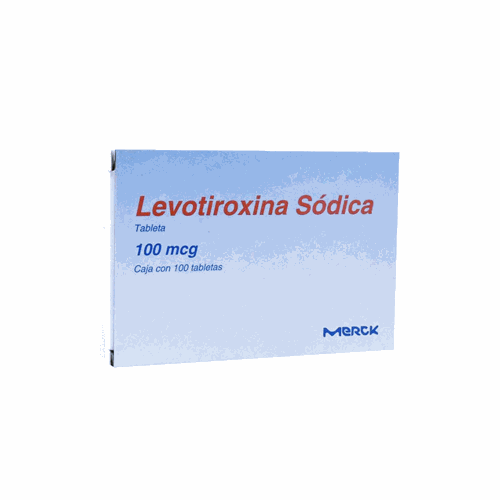 LEVOTIROXINA SODICA 100 mcg, MERCK, 100 tab