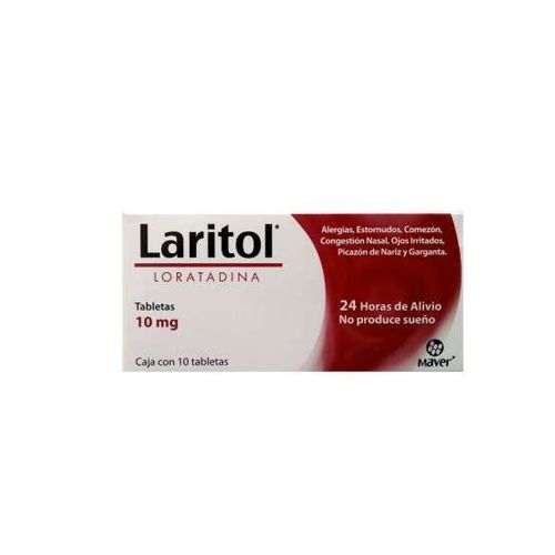 LORATADINA 10 mg, 10 tab, LARITOL