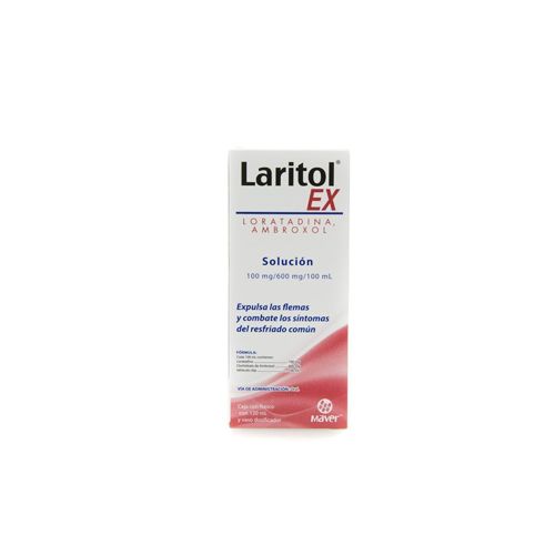LORATADINA AMBROXOL 100MG/600MG/100ML, LARITOL EX 120 ml sol