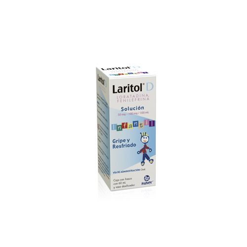 LORATADINA/FENILEFRINA/CLORHIDRATO DE 50/100 mg, 60 ml, LARITOL D INF