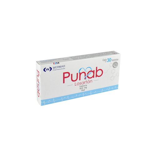 [7502240450070] LOSARTAN 50 mg, 30 tab, PUNAB