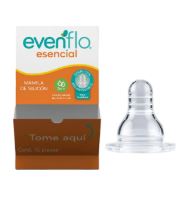 [7501027524133] MAMILA DE SILICON EVENFLO ESTANDAR 0-3 MESES 3-12MESES,  1  pza
