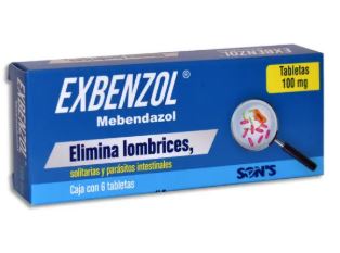 [7502001165748] MEBENDAZOL 100MG , EXBENZOL 6  tab
