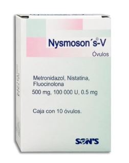[7502001164086] METRONIDAZOL, NISTATINA, FLUOCINOLONA, NYSMOSON'S-V 12  ovu
