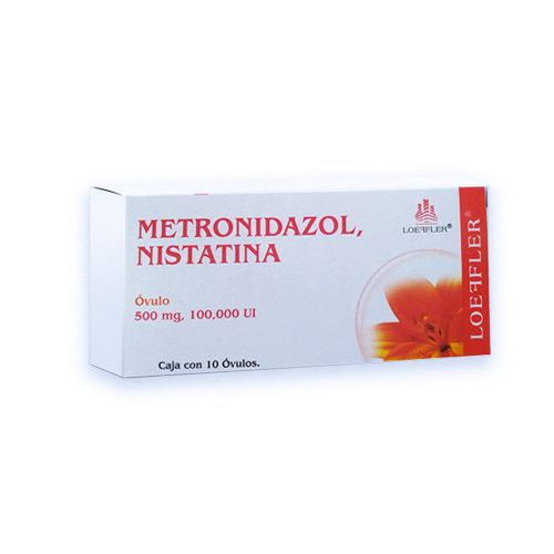 METRONIDAZOL/NISTATINA, 10 ovulos, LOEFFLER
