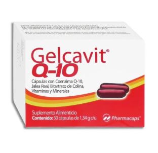 [7501130711642] MULTIVITAMINAS Y MINERALES c/COENZIMA Q10, 30 cap, GELCAVIT Q-10