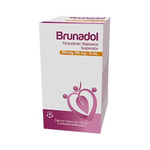 NAPROXENO/PARACETAMOL 125/100 mg, 120 ml, BRUNADOL