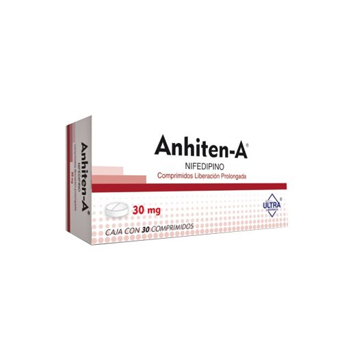 NIFEDIPINO 30 mg, 30 tab LP, ANHITEN-A