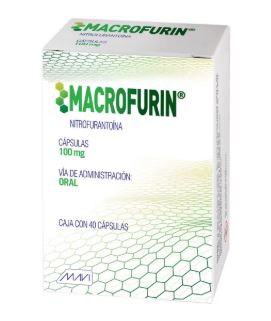 [785120753349] NITROFURANTOINA 100 MG , MACROFURIN  40  cap