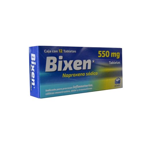 NAPROXENO SODICO 550 mg, 12 tab, BIXEN